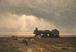 Het_hunebed_van_Tynaarlo2_1861_door_Willem_Roelofs_1822-1897