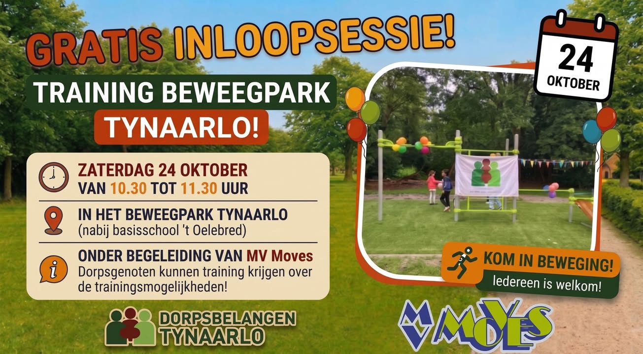 Wil jij weten hoe je het maximale uit de toestellen op het beweegpark haalt? Morgenochtend…